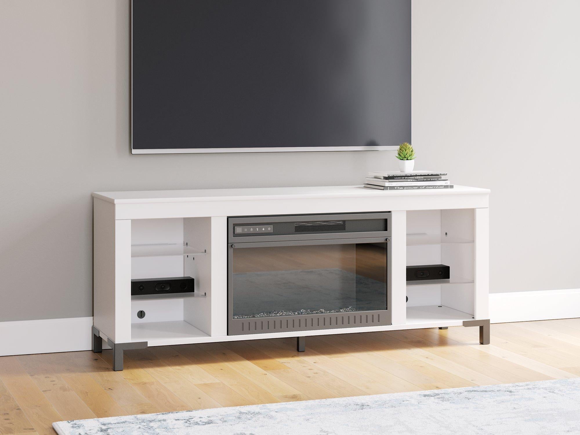 Brollevi 60" TV Stand with Electric Fireplace - Ideal Furniture (Fresno,CA)