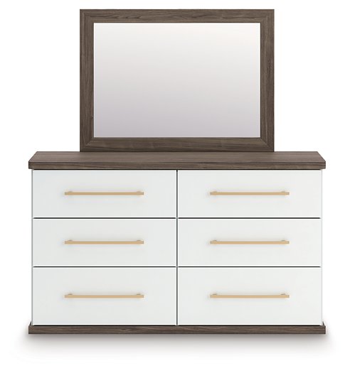 Kendanport Dresser and Mirror - Ideal Furniture (Fresno,CA)