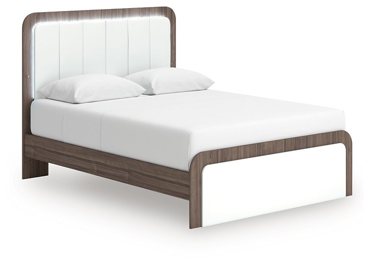 Kendanport Upholstered Bed - Ideal Furniture (Fresno,CA)