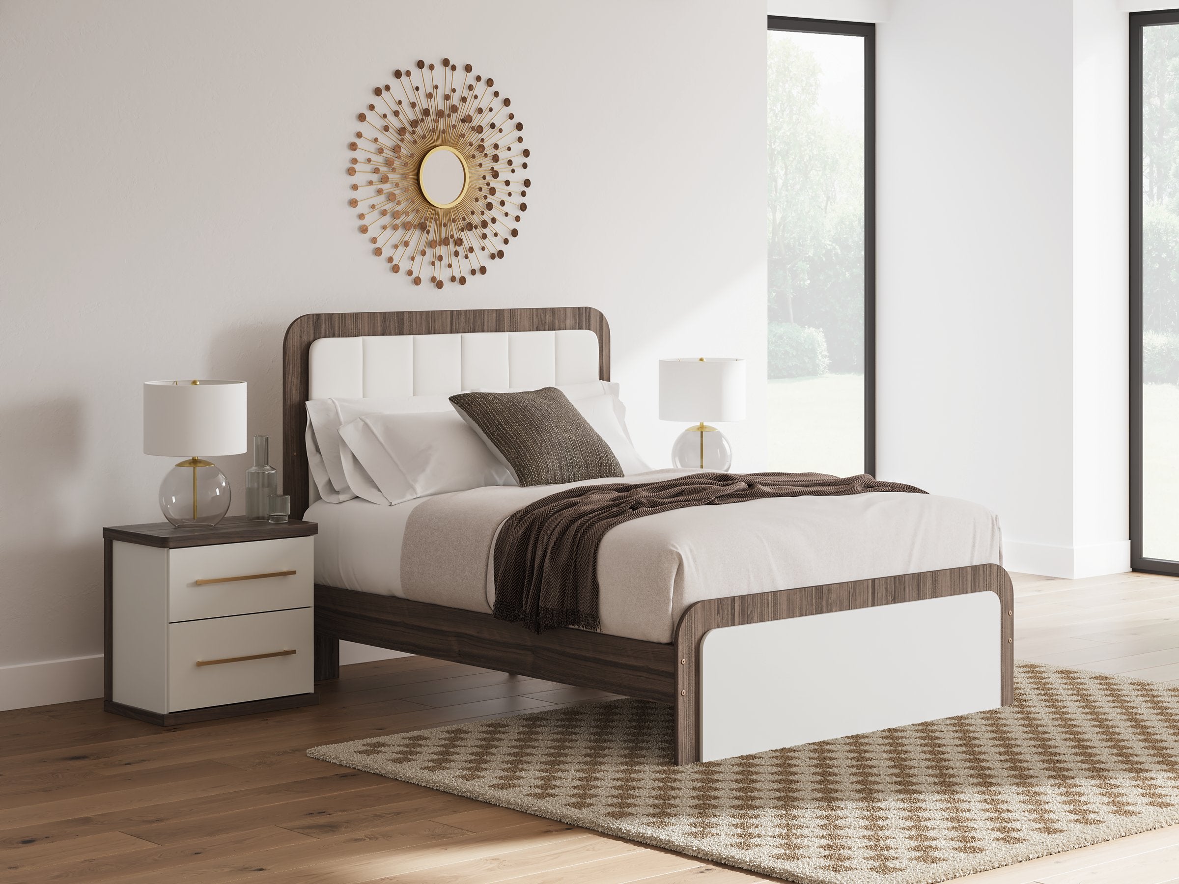 Kendanport Upholstered Bed - Ideal Furniture (Fresno,CA)