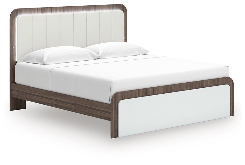 Kendanport Upholstered Bed - Ideal Furniture (Fresno,CA)