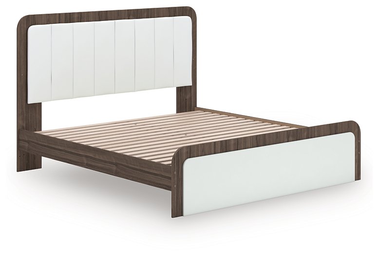 Kendanport Upholstered Bed - Ideal Furniture (Fresno,CA)
