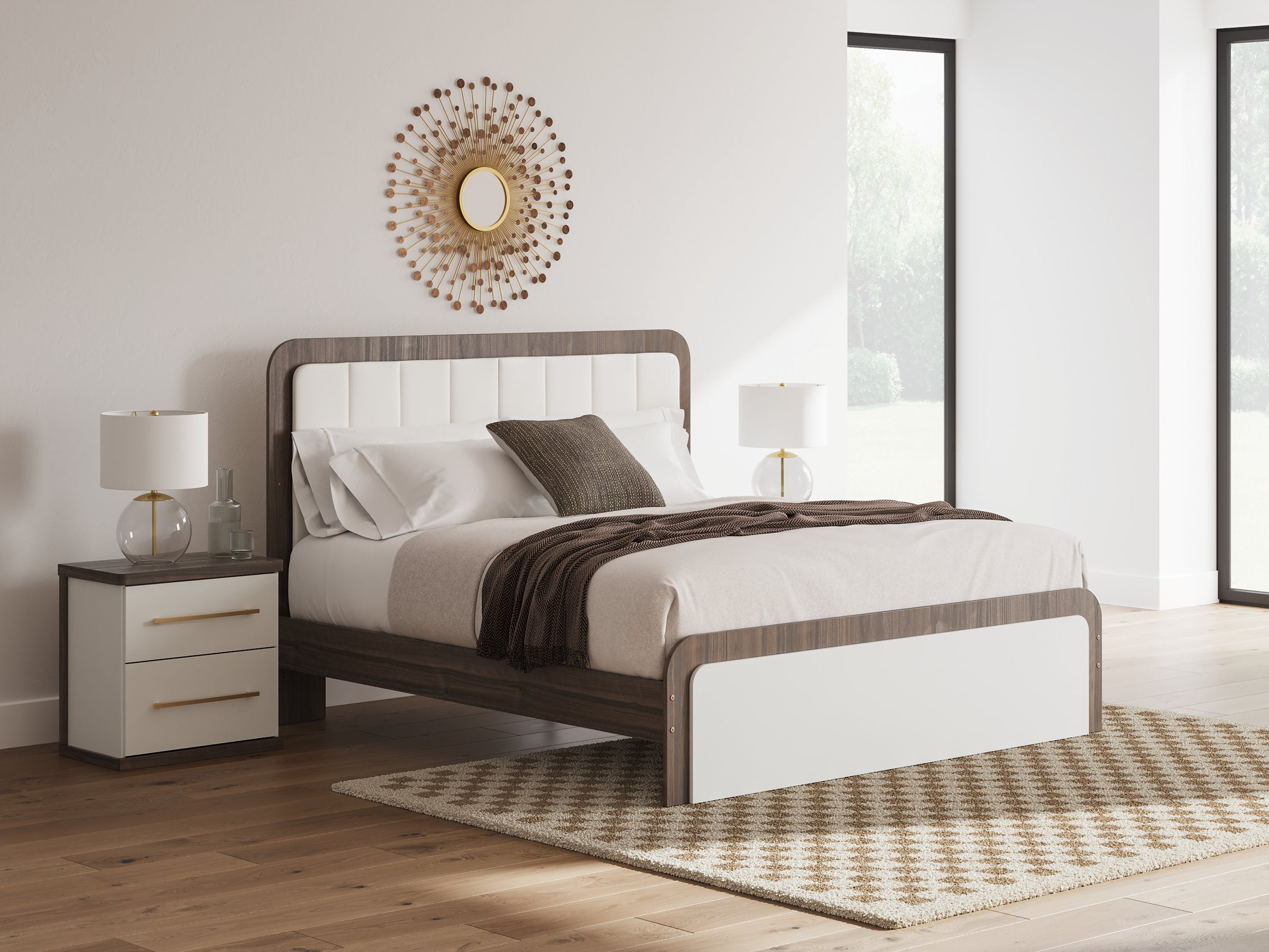 Kendanport Upholstered Bed - Ideal Furniture (Fresno,CA)
