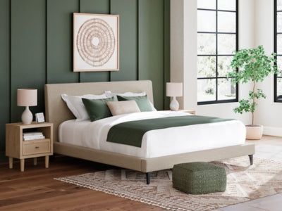 Cielden Upholstered Bed with Roll Slats - Ideal Furniture (Fresno,CA)