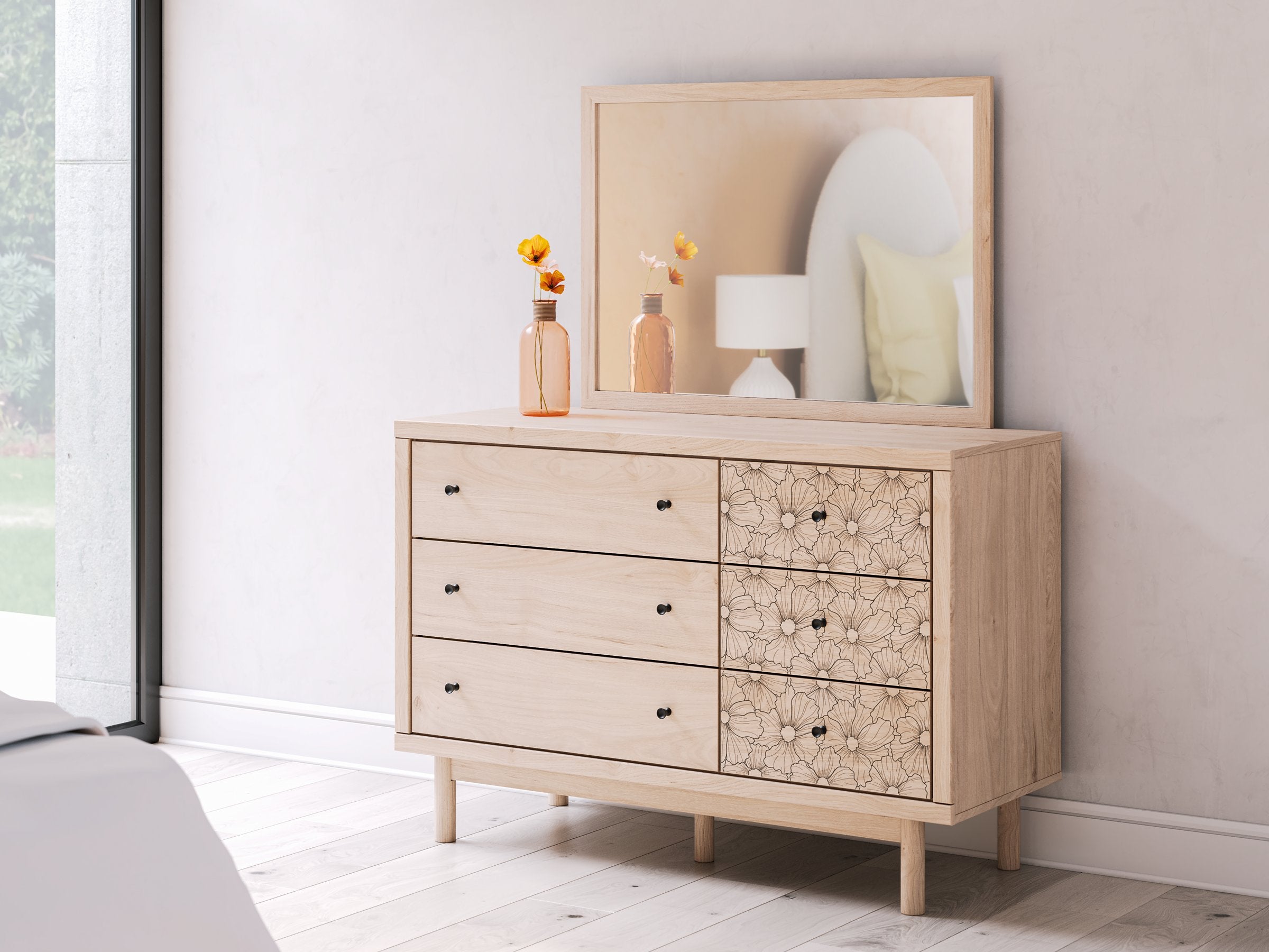 Arloster Dresser and Mirror - Ideal Furniture (Fresno,CA)