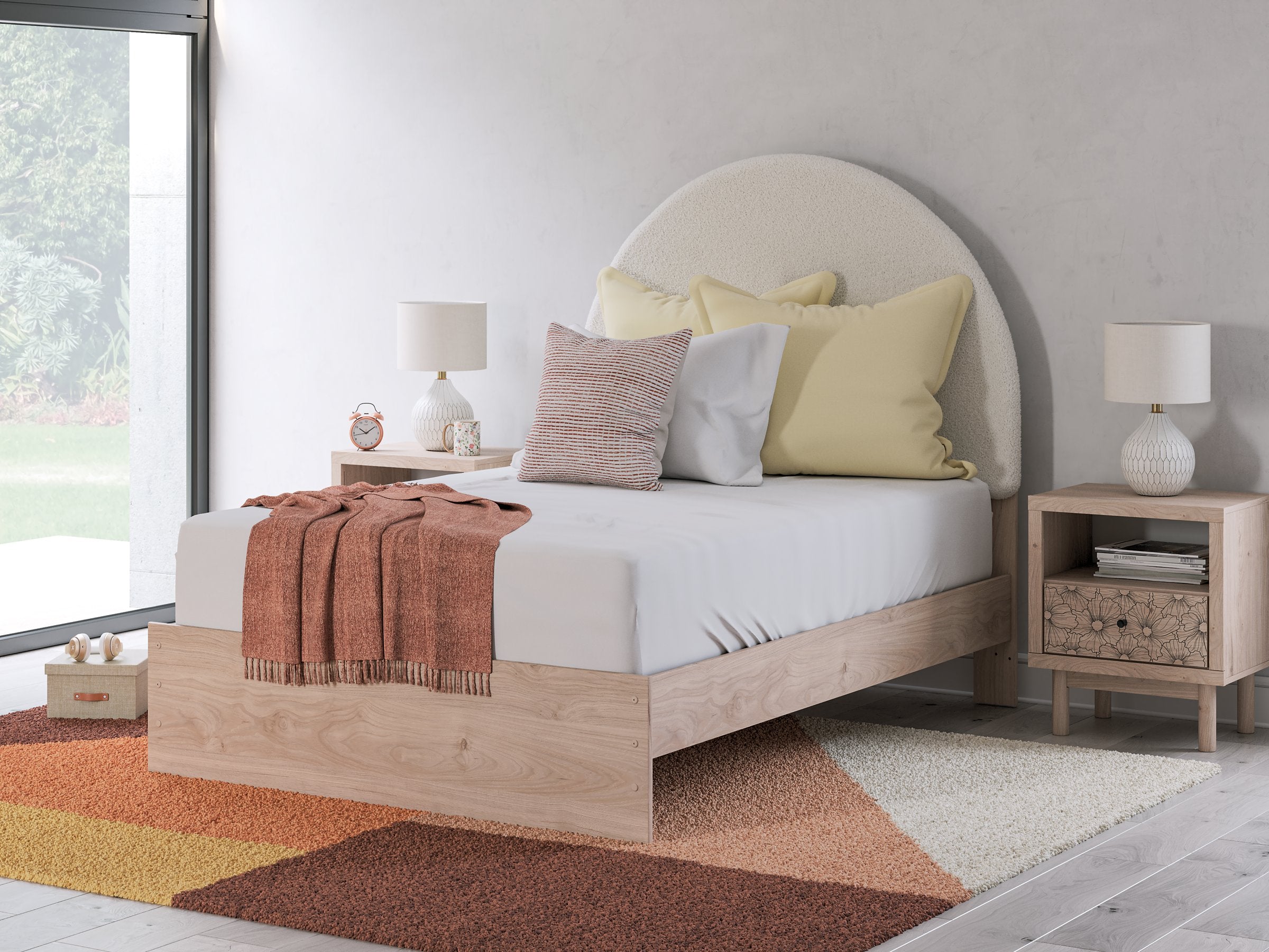 Arloster Upholstered Bed - Ideal Furniture (Fresno,CA)