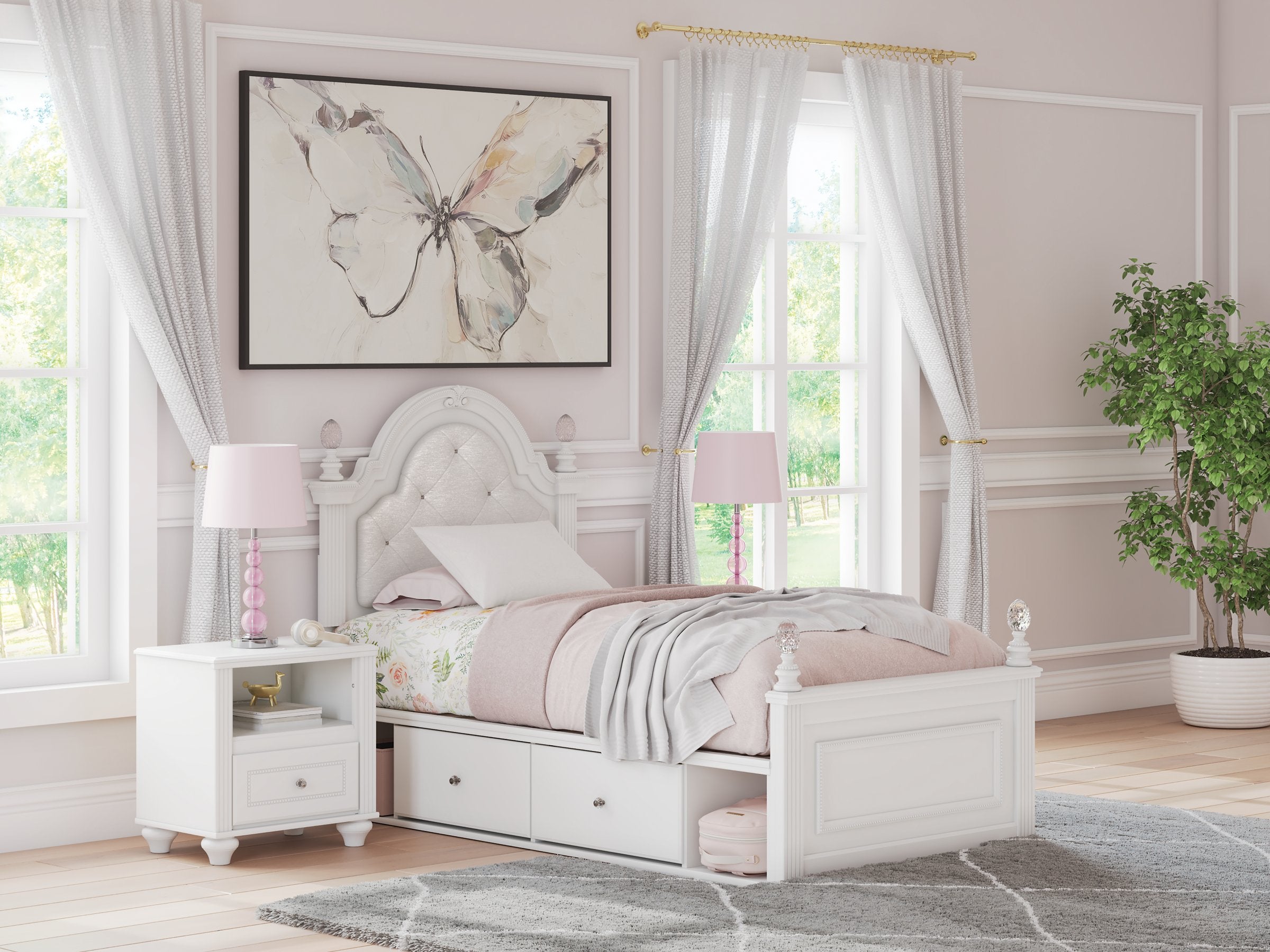 Kozlani Upholstered Bed - Ideal Furniture (Fresno,CA)