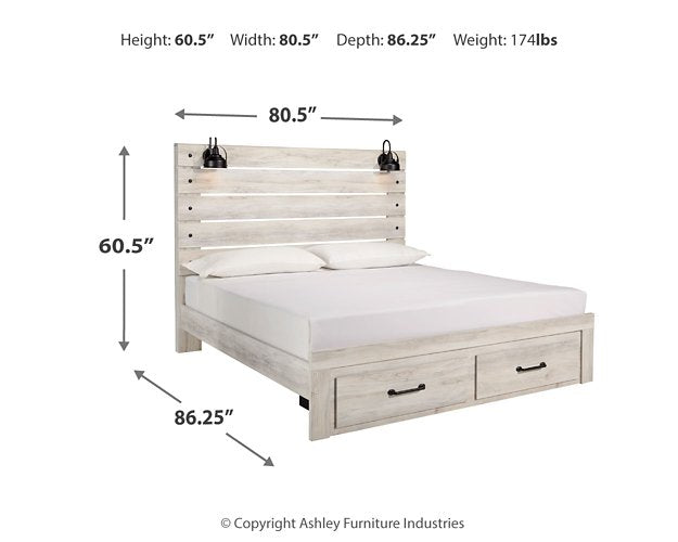Cambeck Bed with 2 Storage Drawers - Ideal Furniture (Fresno,CA)