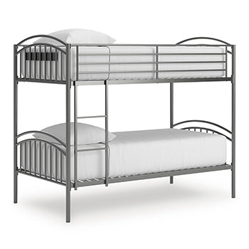 Lanceburg Bunk Bed with Ladder - Ideal Furniture (Fresno,CA)