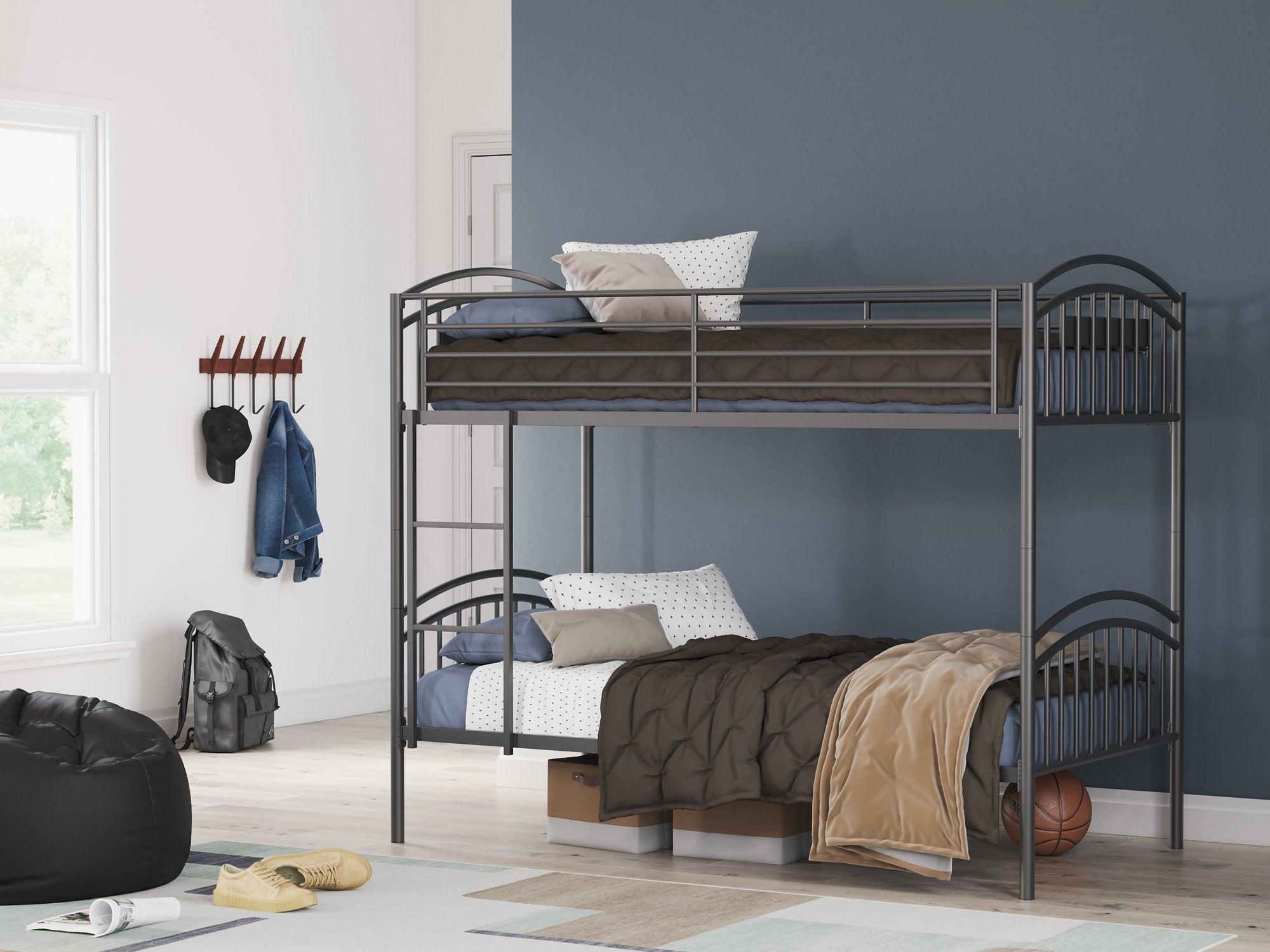 Lanceburg Bunk Bed with Ladder - Ideal Furniture (Fresno,CA)