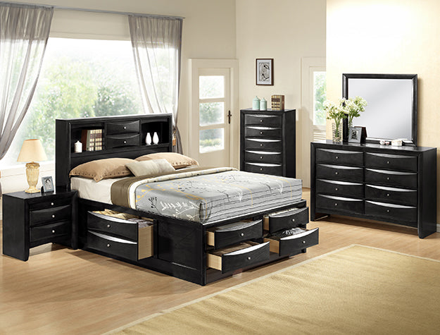 EMILY KING CAPTAINS BED HB/FB - Ideal Furniture (Fresno,CA)