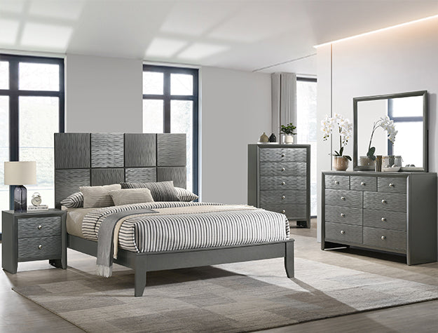 Denker Dresser Gun Metal - Ideal Furniture (Fresno,CA)