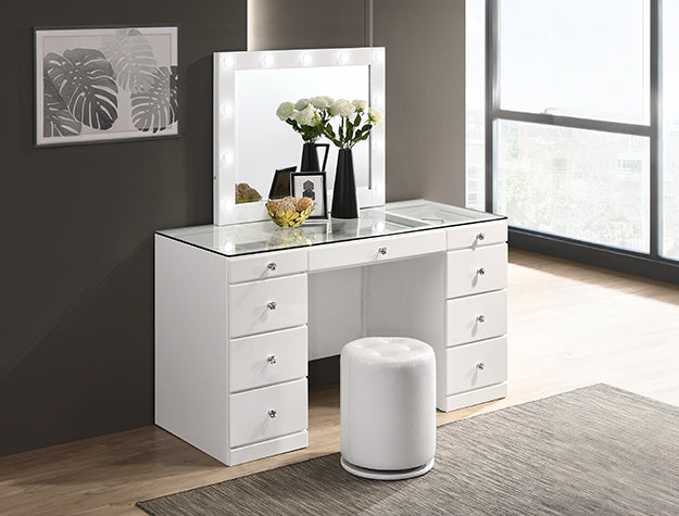 AVERY VANITY WHITE - Ideal Furniture (Fresno,CA)