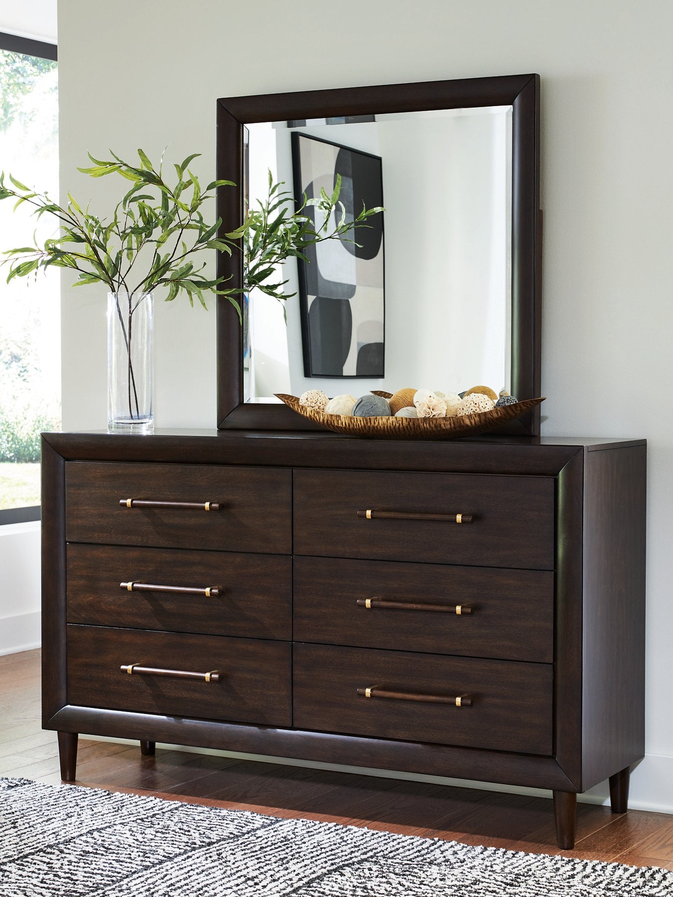 Dantenton Dresser and Mirror - Ideal Furniture (Fresno,CA)