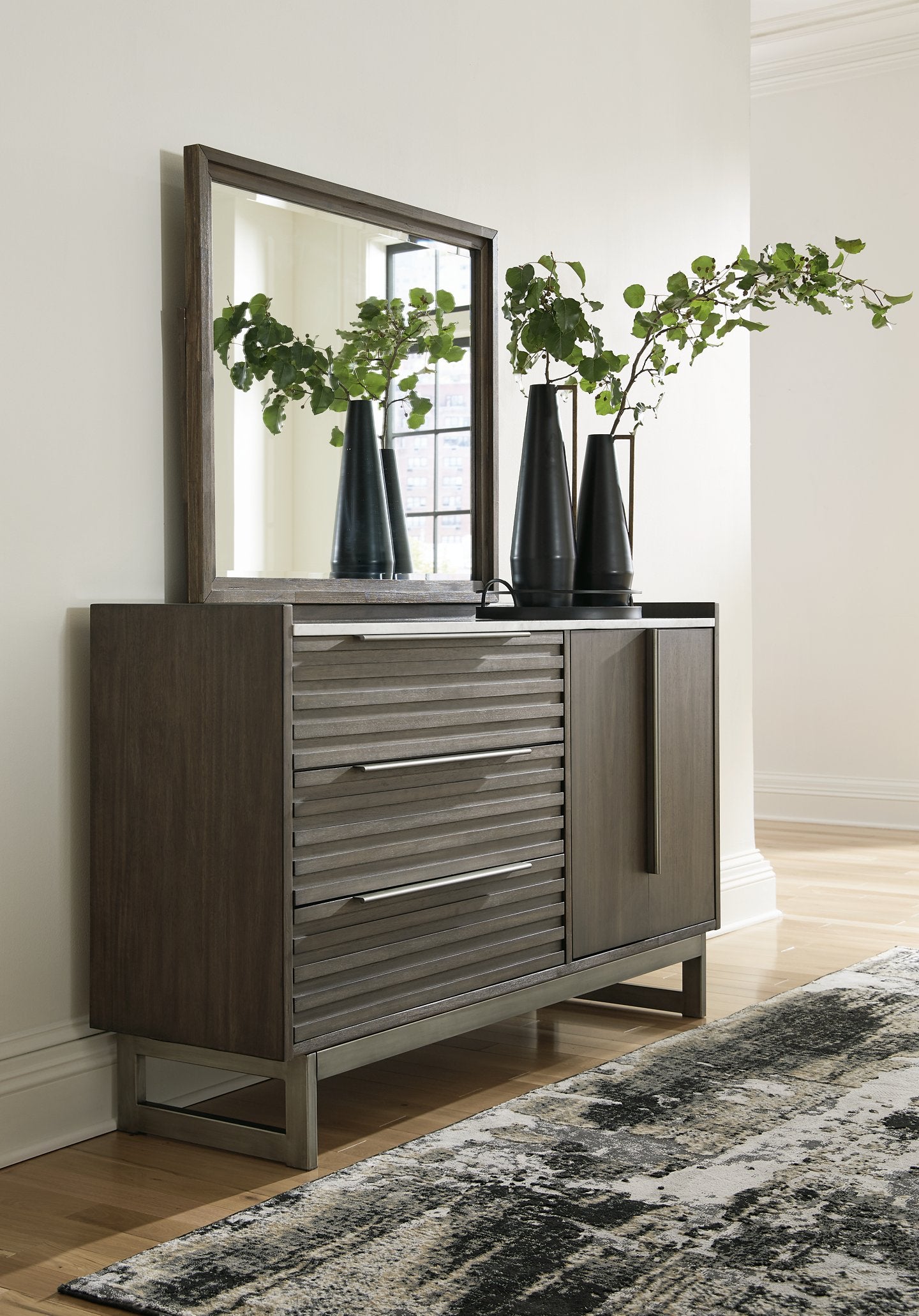 Arkenton Dresser and Mirror - Ideal Furniture (Fresno,CA)