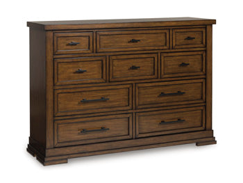 Taffenbrook Dresser and Mirror - Ideal Furniture (Fresno,CA)