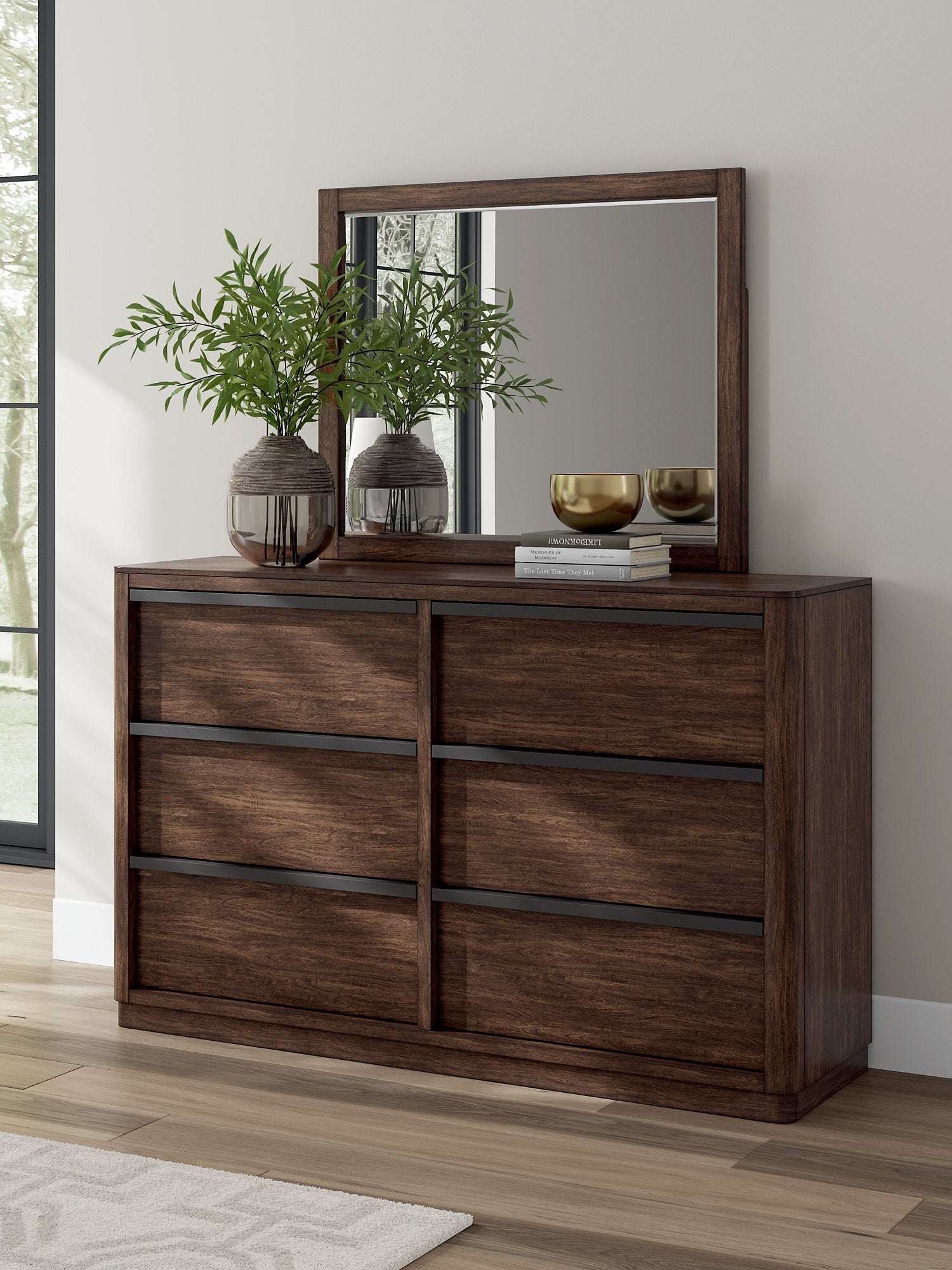 Dilenno Dresser and Mirror - Ideal Furniture (Fresno,CA)