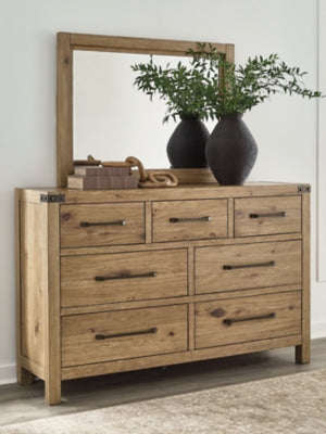 Ridgester Dresser and Mirror - Ideal Furniture (Fresno,CA)