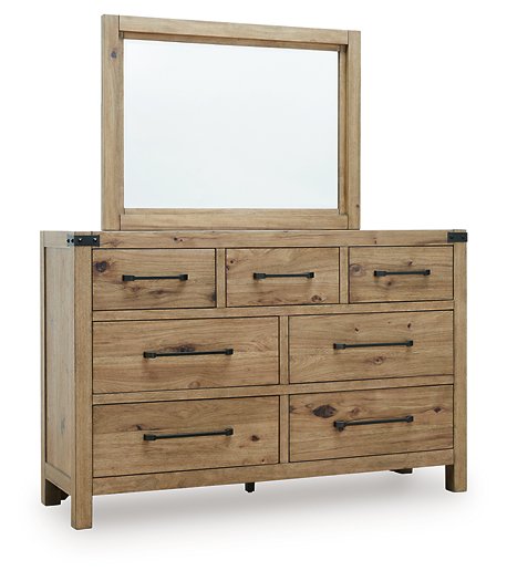 Ridgester Dresser and Mirror - Ideal Furniture (Fresno,CA)