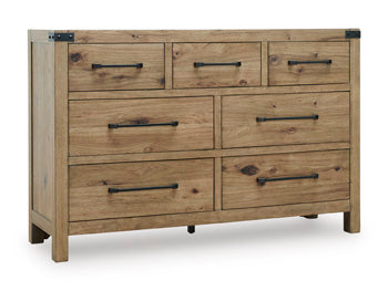 Ridgester Dresser and Mirror - Ideal Furniture (Fresno,CA)