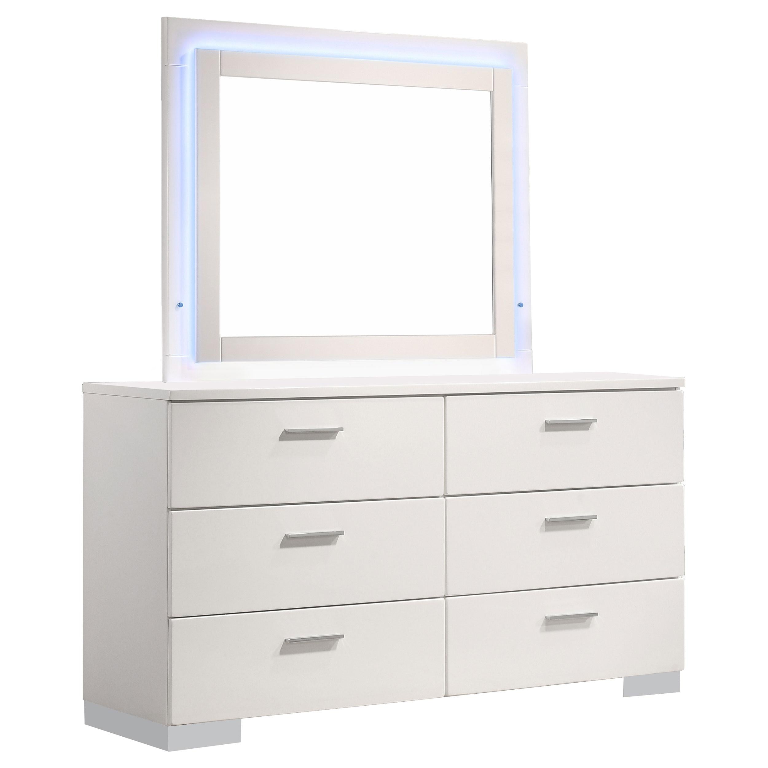 Felicity Dresser with LED Mirror - Ideal Furniture (Fresno,CA)