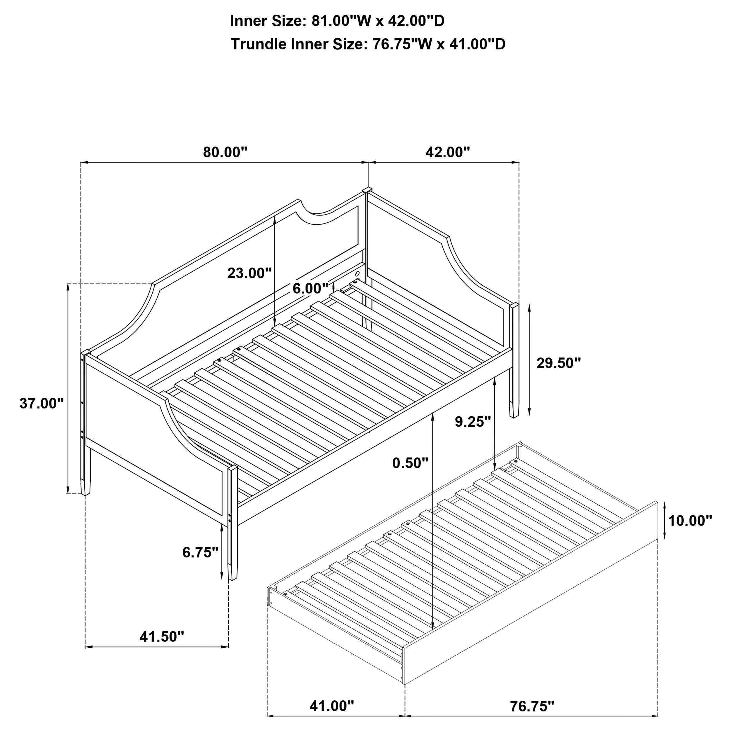 Redding Daybed with Trundle - Ideal Furniture (Fresno,CA)