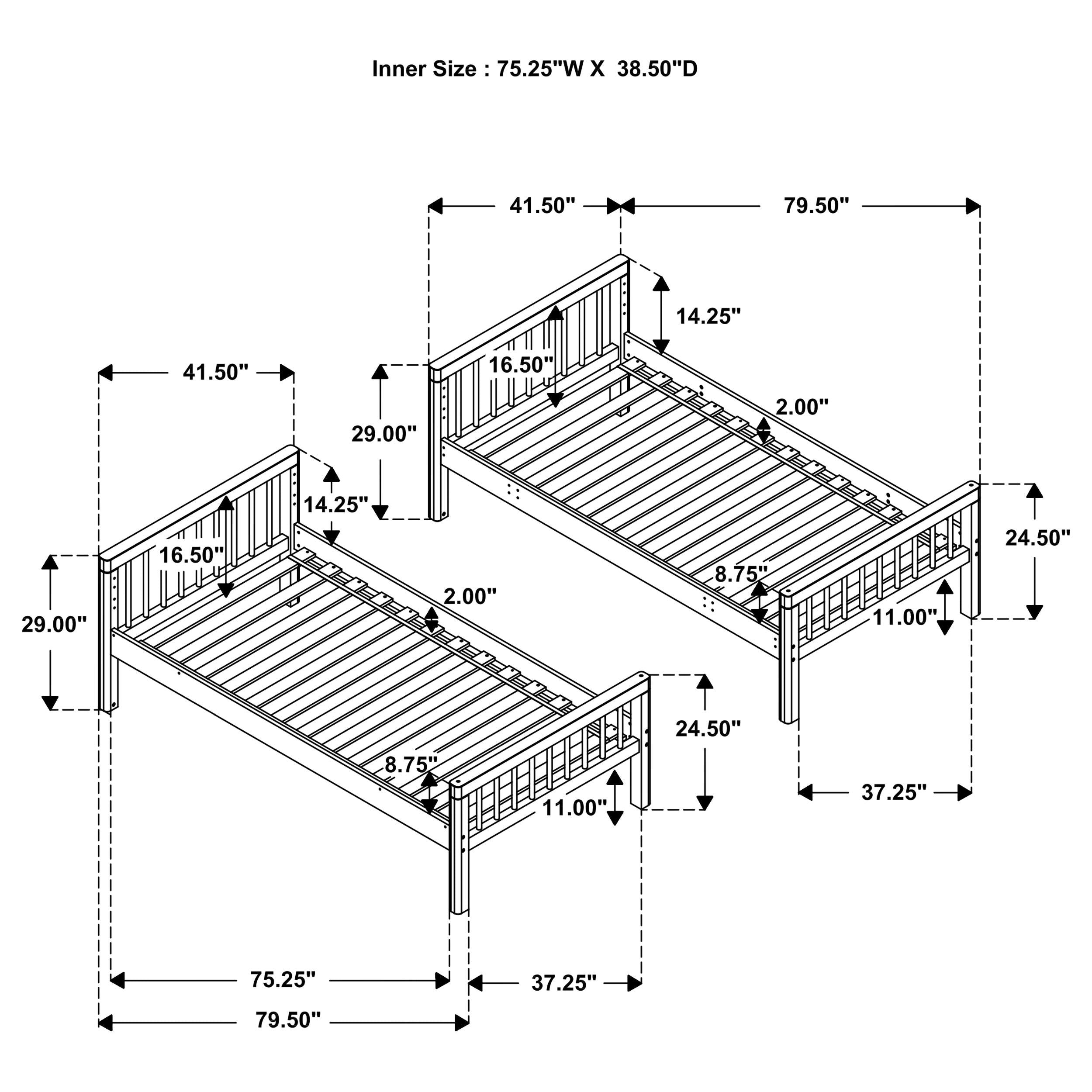 Dakota Bunk Bed - Ideal Furniture (Fresno,CA)