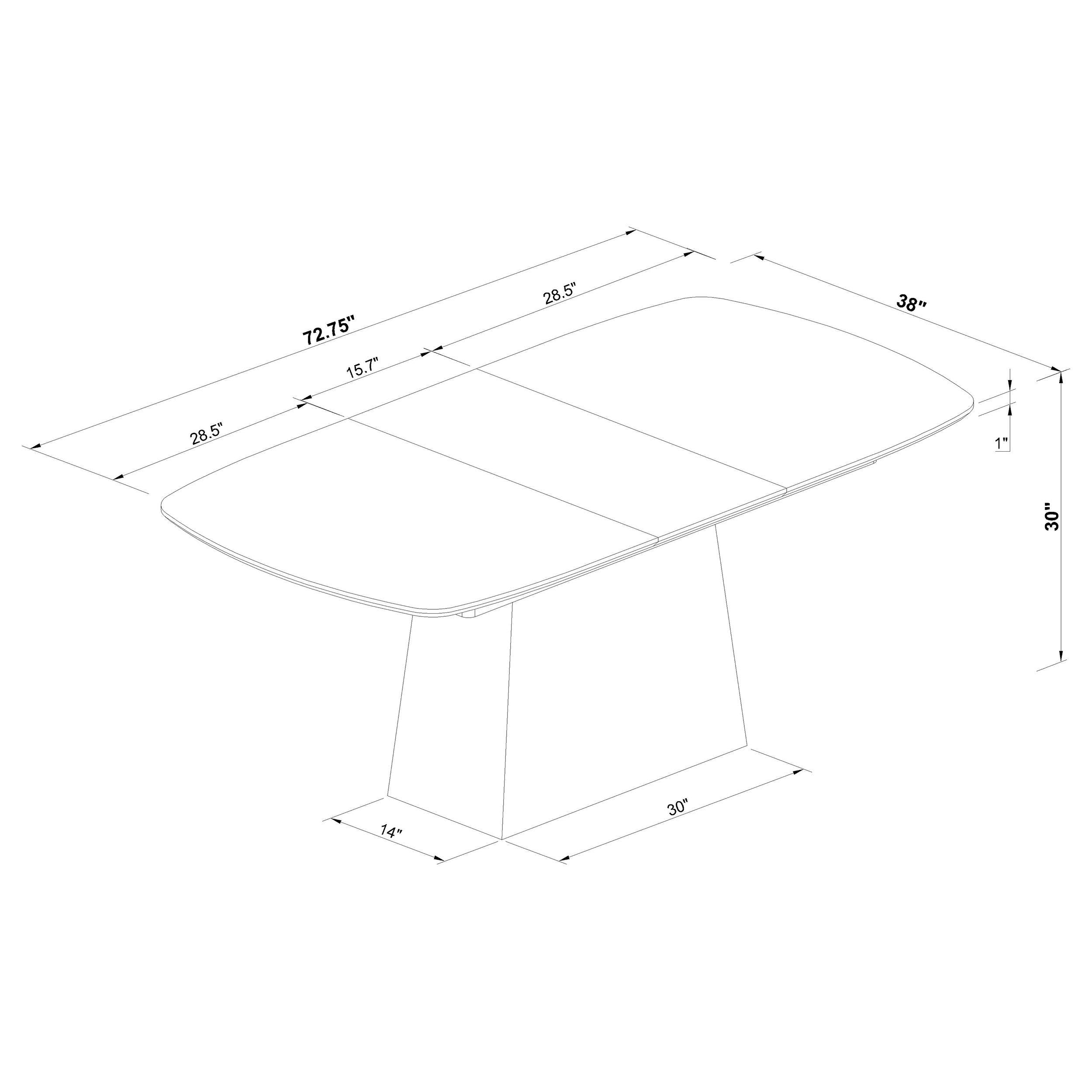 Potero Extension Dining Table - Ideal Furniture (Fresno,CA)