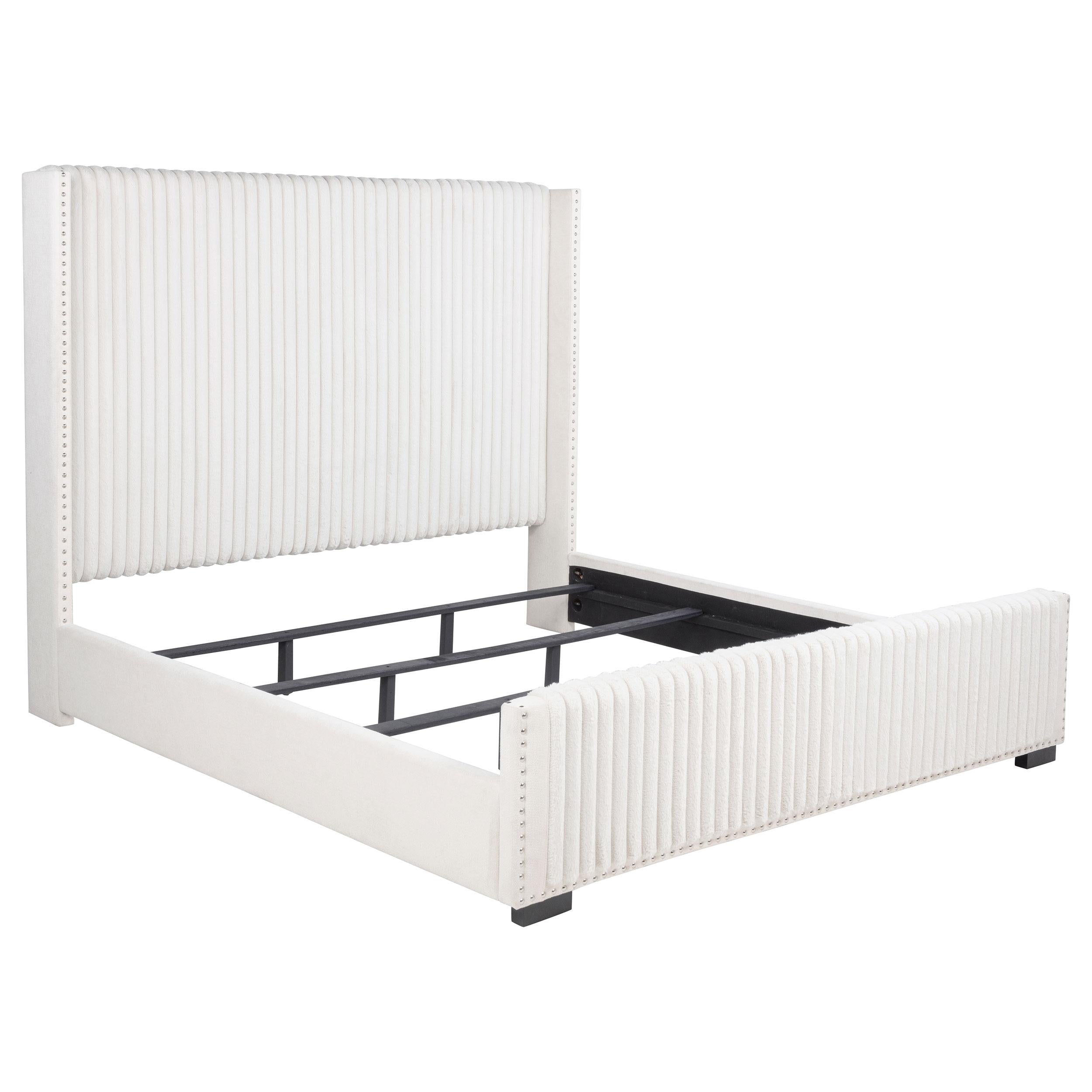 Natasha Wingback Bed - Ideal Furniture (Fresno,CA)
