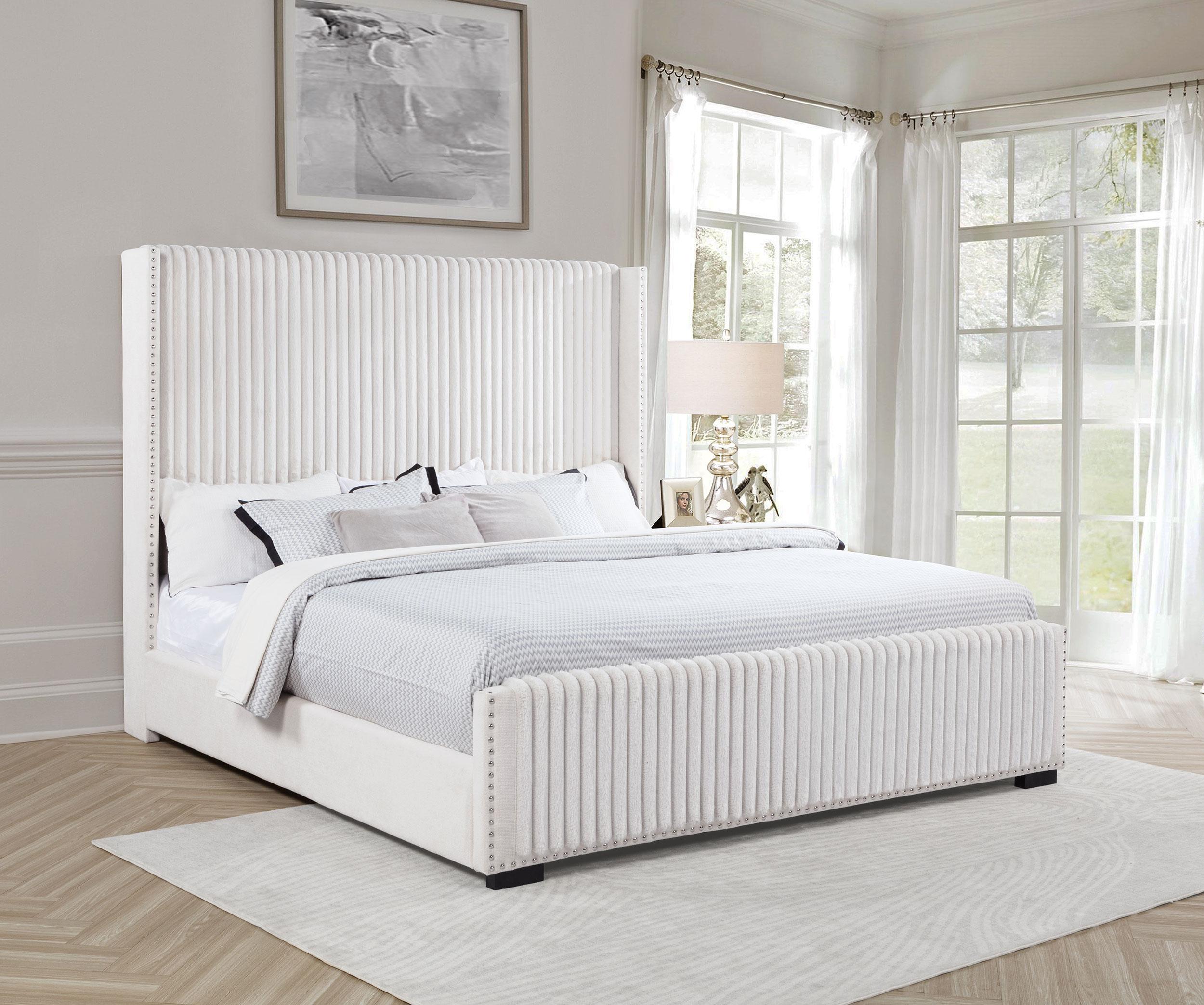 Natasha Wingback Bed - Ideal Furniture (Fresno,CA)