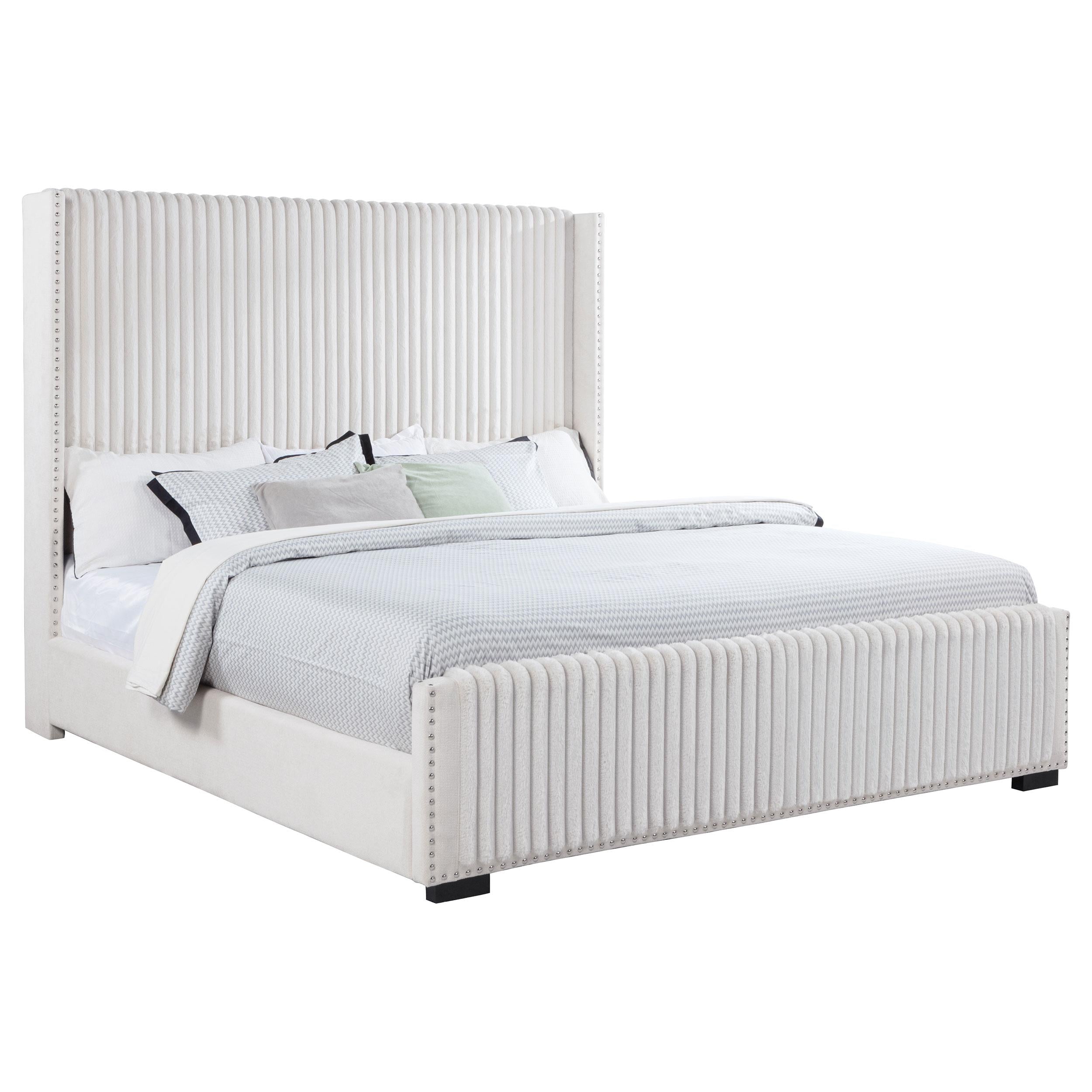 Natasha Wingback Bed - Ideal Furniture (Fresno,CA)