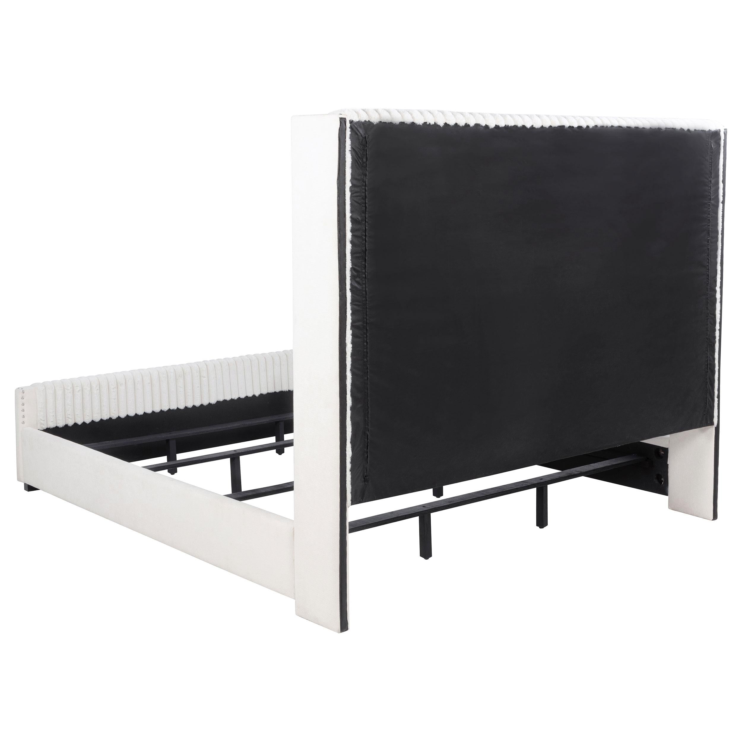 Natasha Wingback Bed - Ideal Furniture (Fresno,CA)