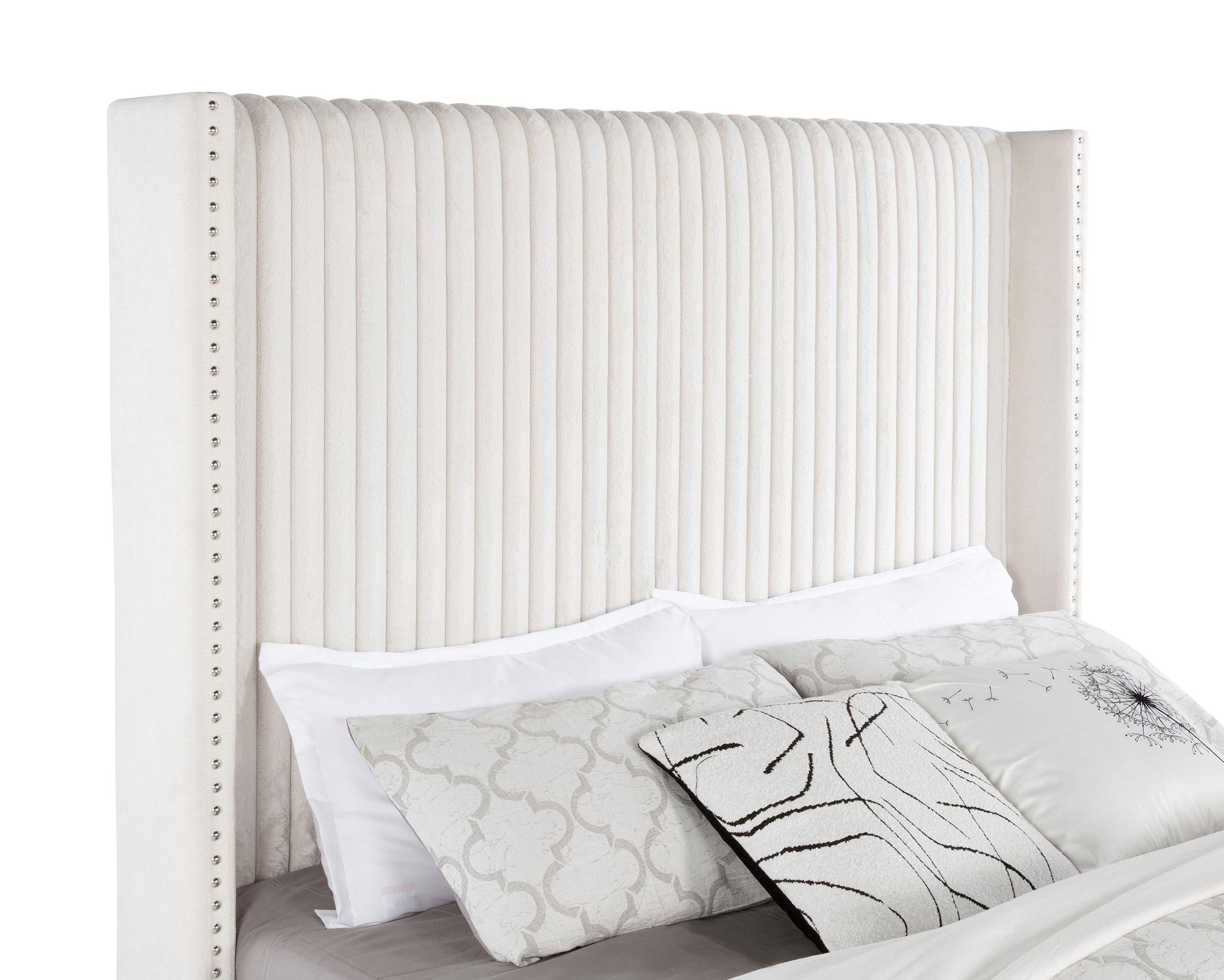 Natasha Wingback Bed - Ideal Furniture (Fresno,CA)