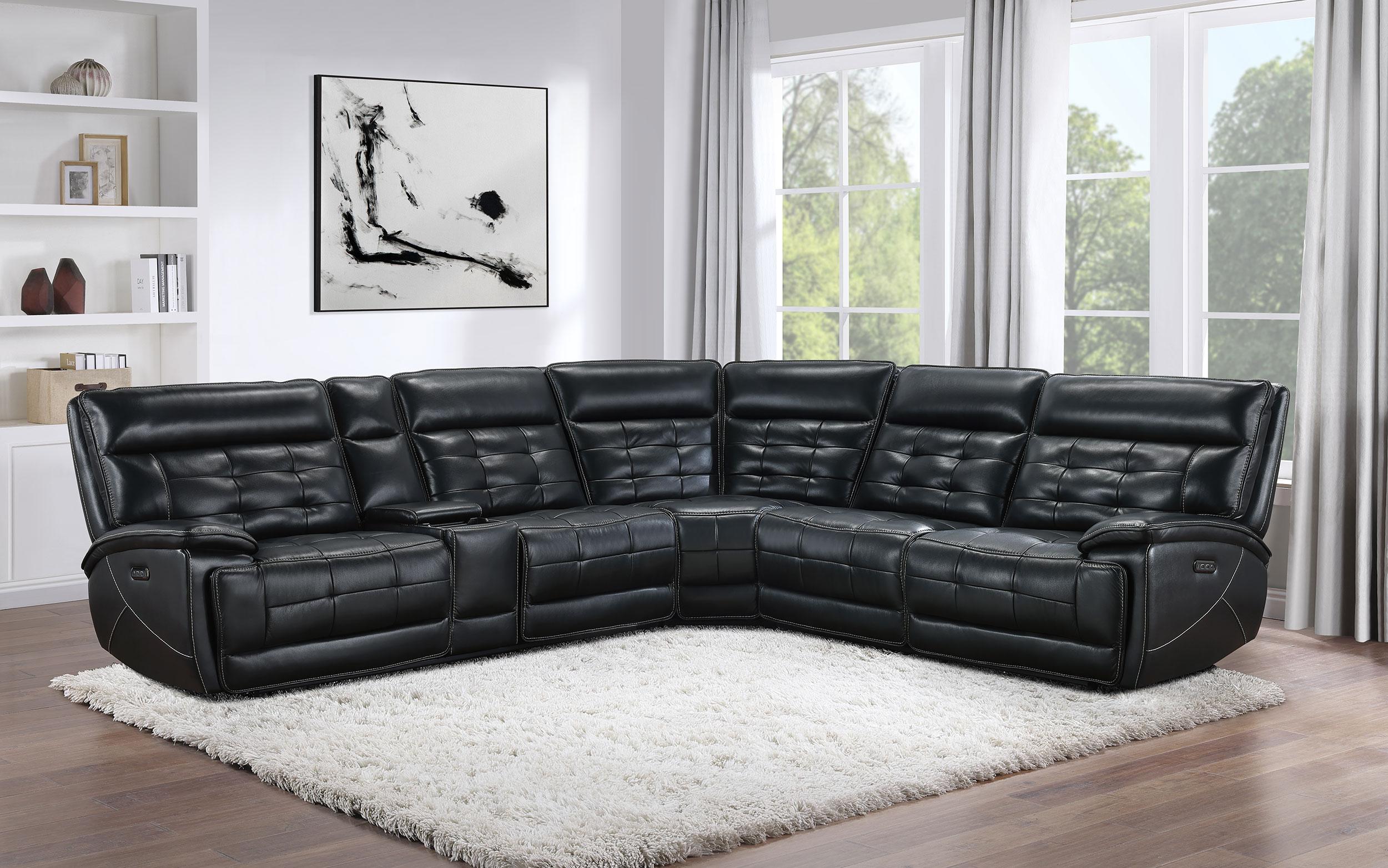 Hewitt Dual Power Reclining Sectional - Ideal Furniture (Fresno,CA)