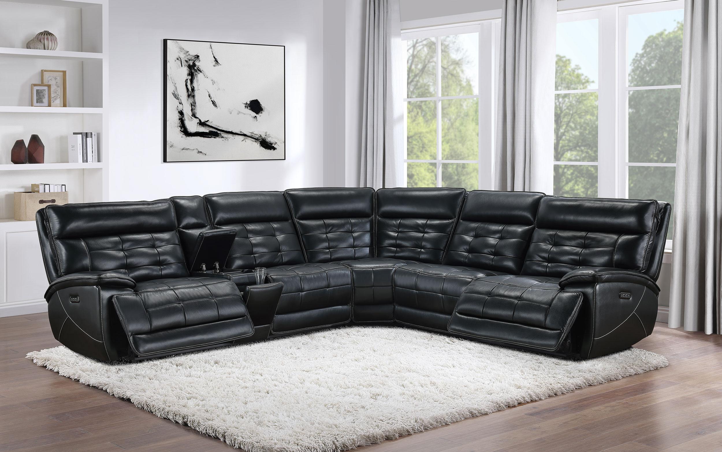 Hewitt Dual Power Reclining Sectional - Ideal Furniture (Fresno,CA)