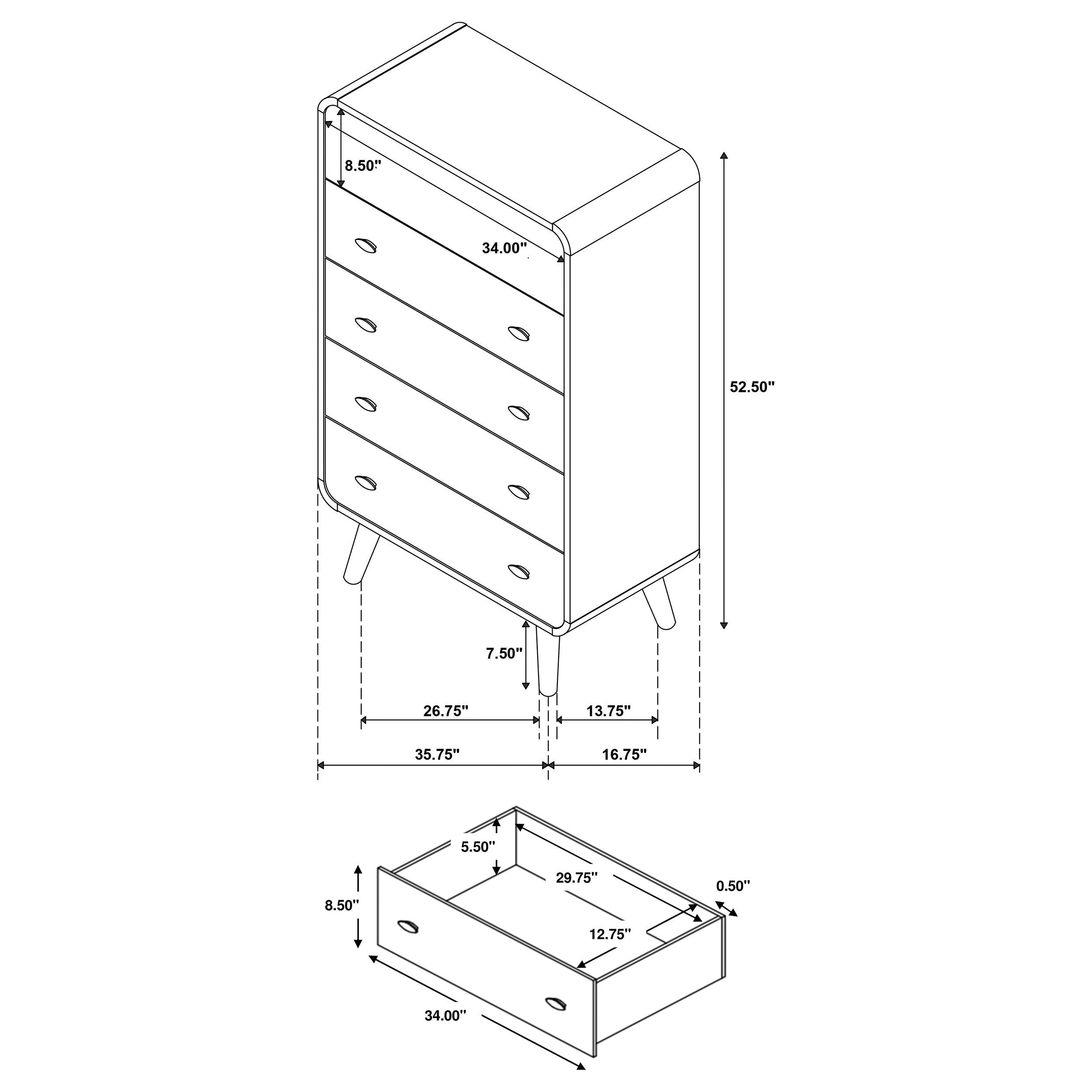 Robyn Chest of Drawers - Ideal Furniture (Fresno,CA)