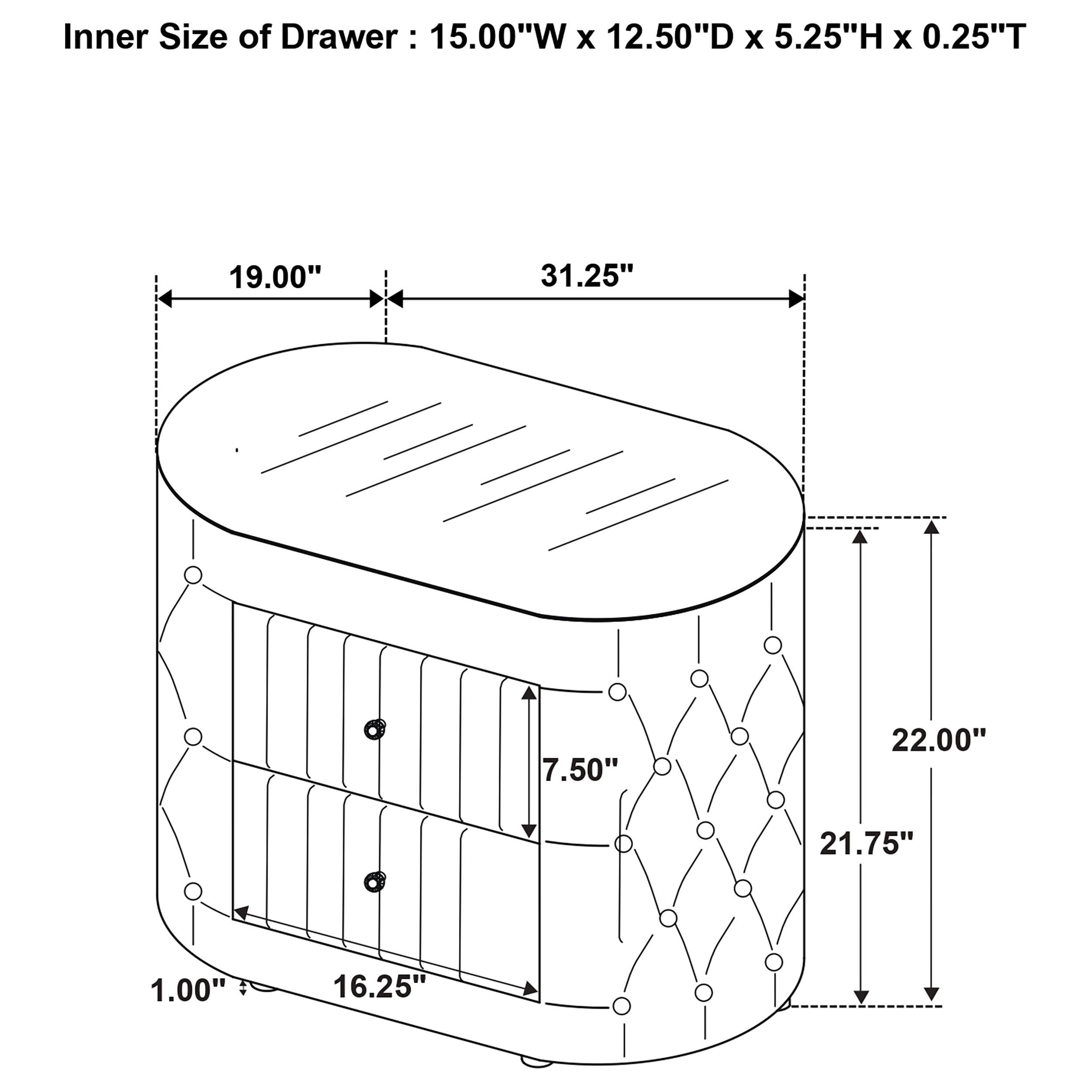 Sonya Nightstand - Ideal Furniture (Fresno,CA)