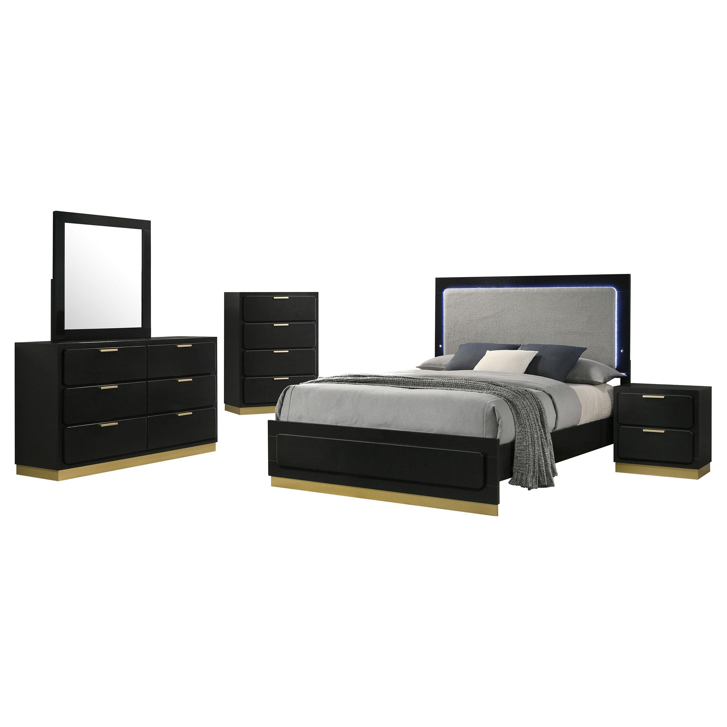 Caraway 5 Pc Bedroom Set - Ideal Furniture (Fresno,CA)