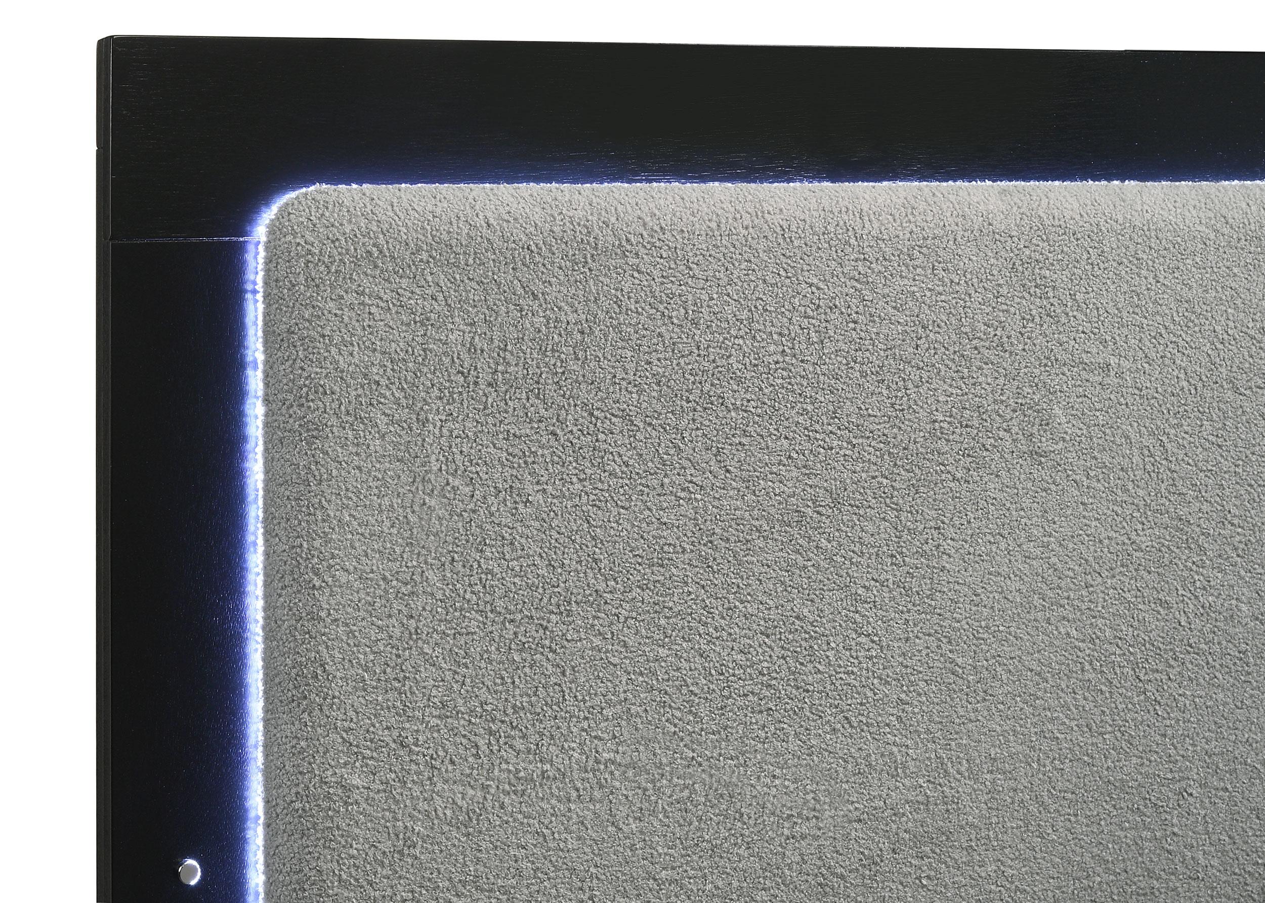 Caraway Panel Bed with LED Lighting - Ideal Furniture (Fresno,CA)