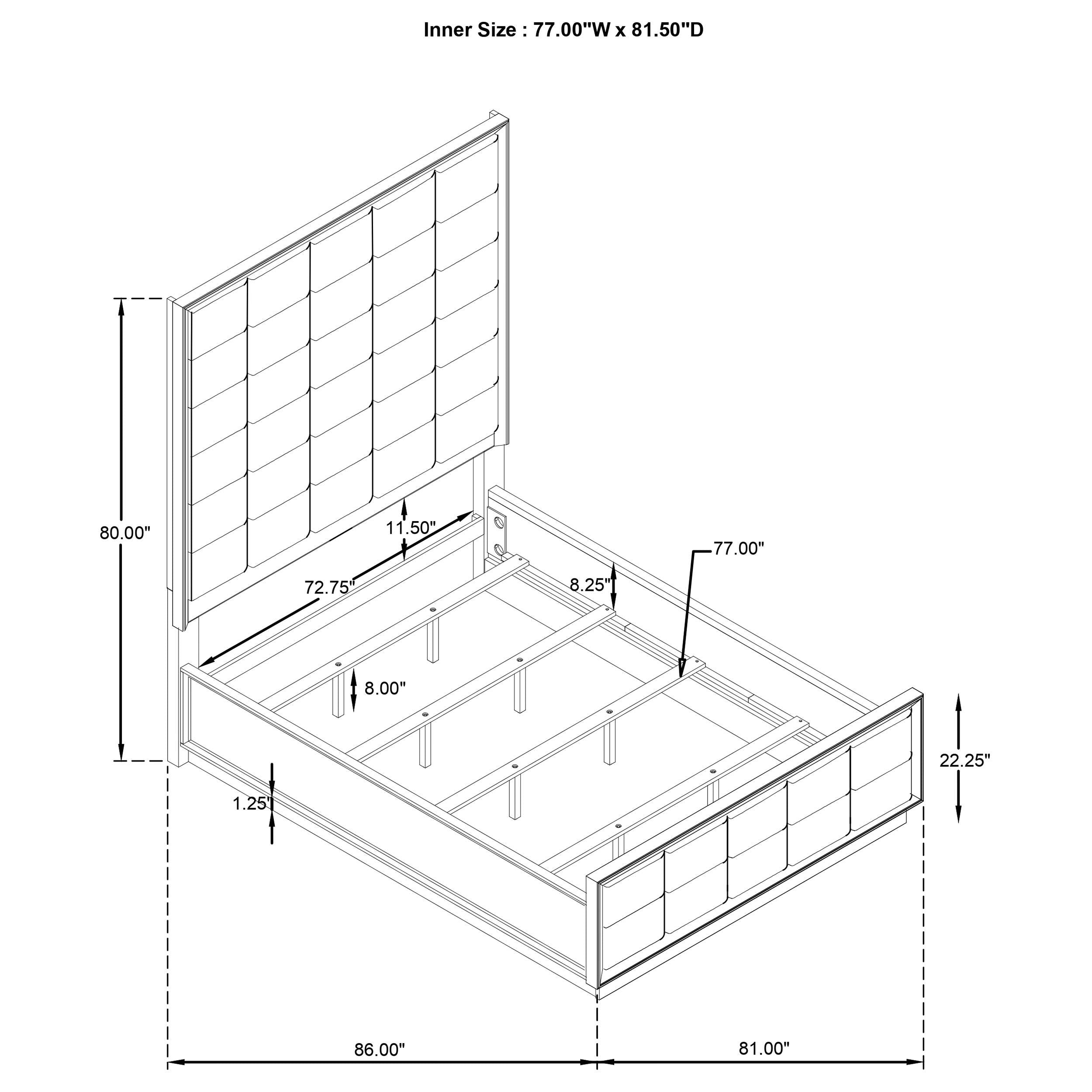 Durango Panel Bed - Ideal Furniture (Fresno,CA)