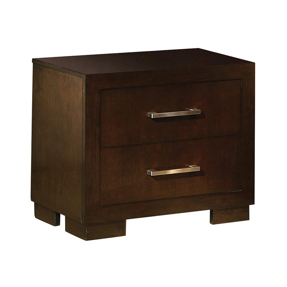 Jessica Nightstand Panels Cappuccino (Set of 2) - Ideal Furniture (Fresno,CA)