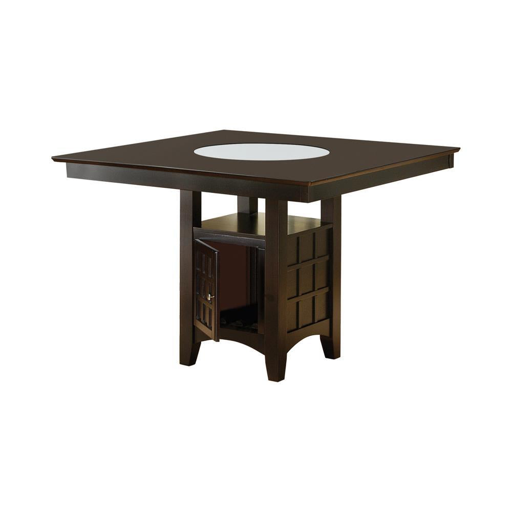 Gabriel Square Counter Height Dining Table Cappuccino - Ideal Furniture (Fresno,CA)