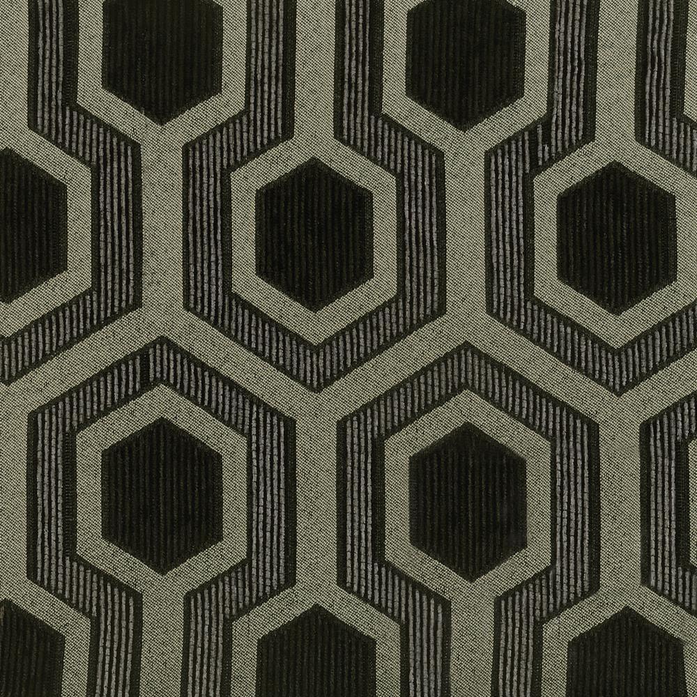 Jansen Hexagon Patterned Accent Chair Grey and Black - Ideal Furniture (Fresno,CA)
