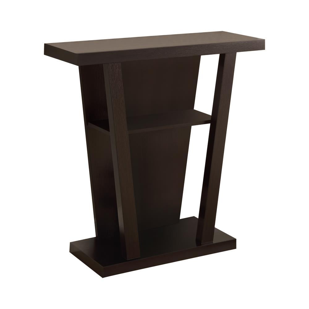 Evanna 2-shelf Console Table Cappuccino - Ideal Furniture (Fresno,CA)