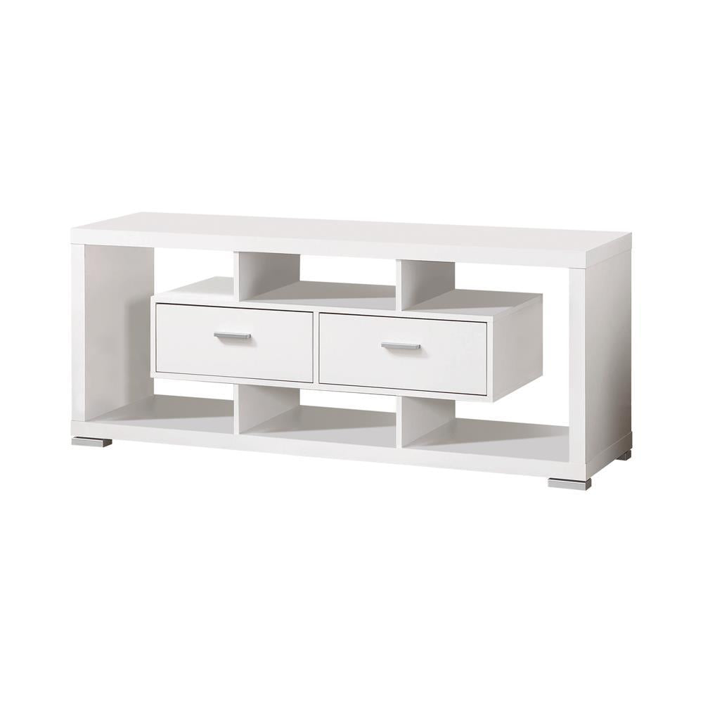Darien 2-drawer Rectangular TV Console White - Ideal Furniture (Fresno,CA)