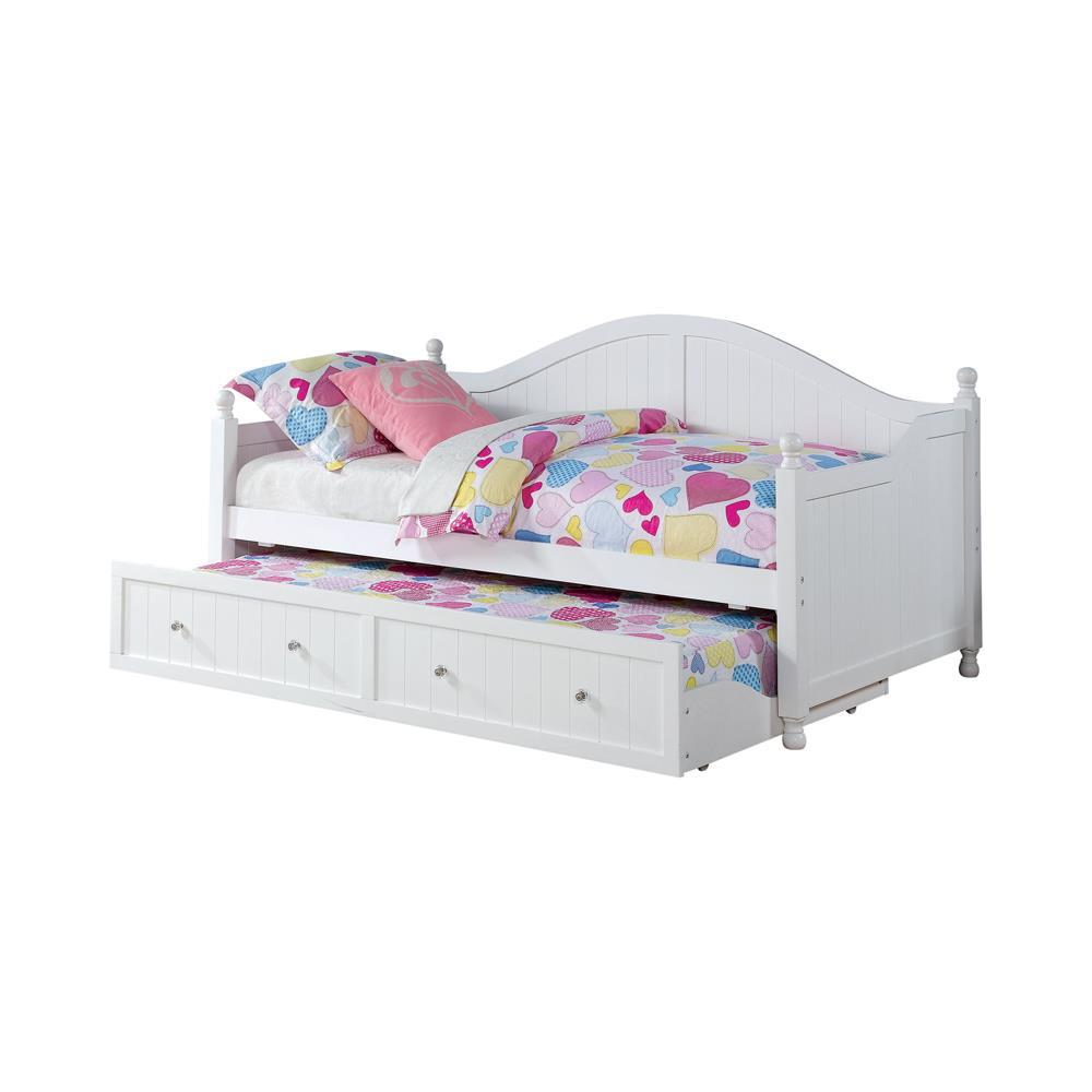 Julie Ann Twin Daybed with Trundle White - Ideal Furniture (Fresno,CA)