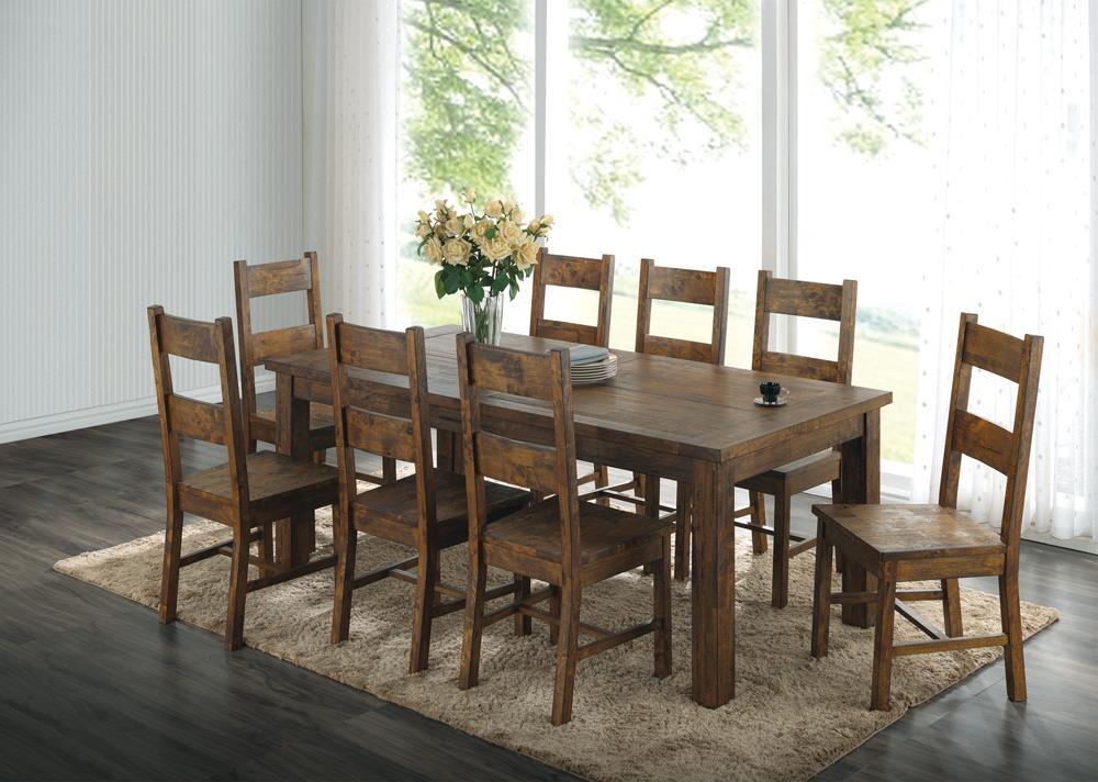 Coleman Dining Side Chairs Rustic Golden Brown (Set of 2) - Ideal Furniture (Fresno,CA)
