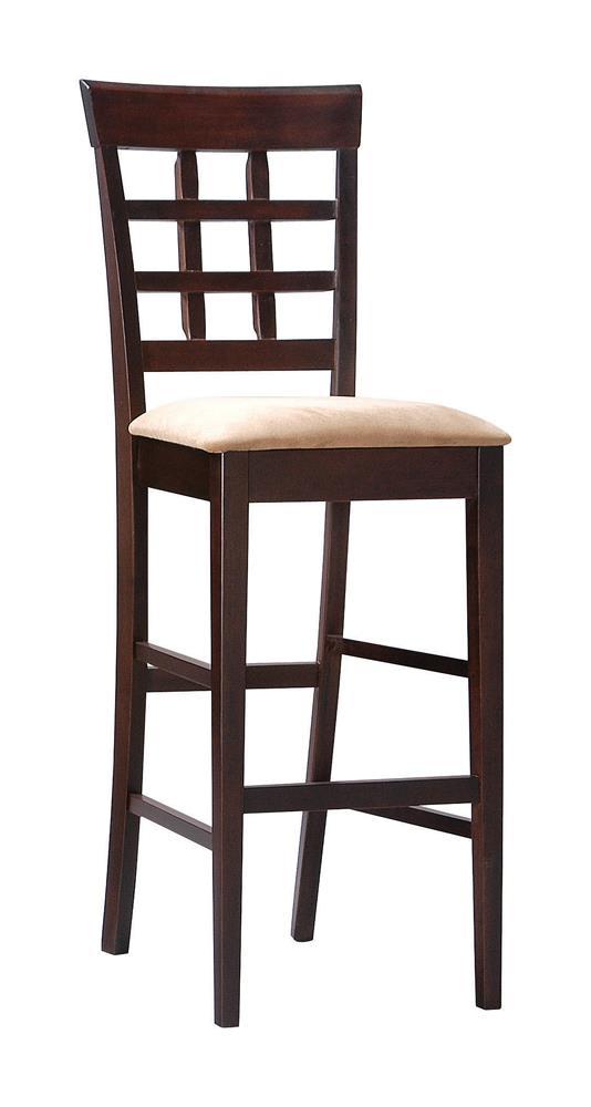 Gabriel Upholstered Counter Height Stools Cappuccino and Beige (Set of 2) - Ideal Furniture (Fresno,CA)