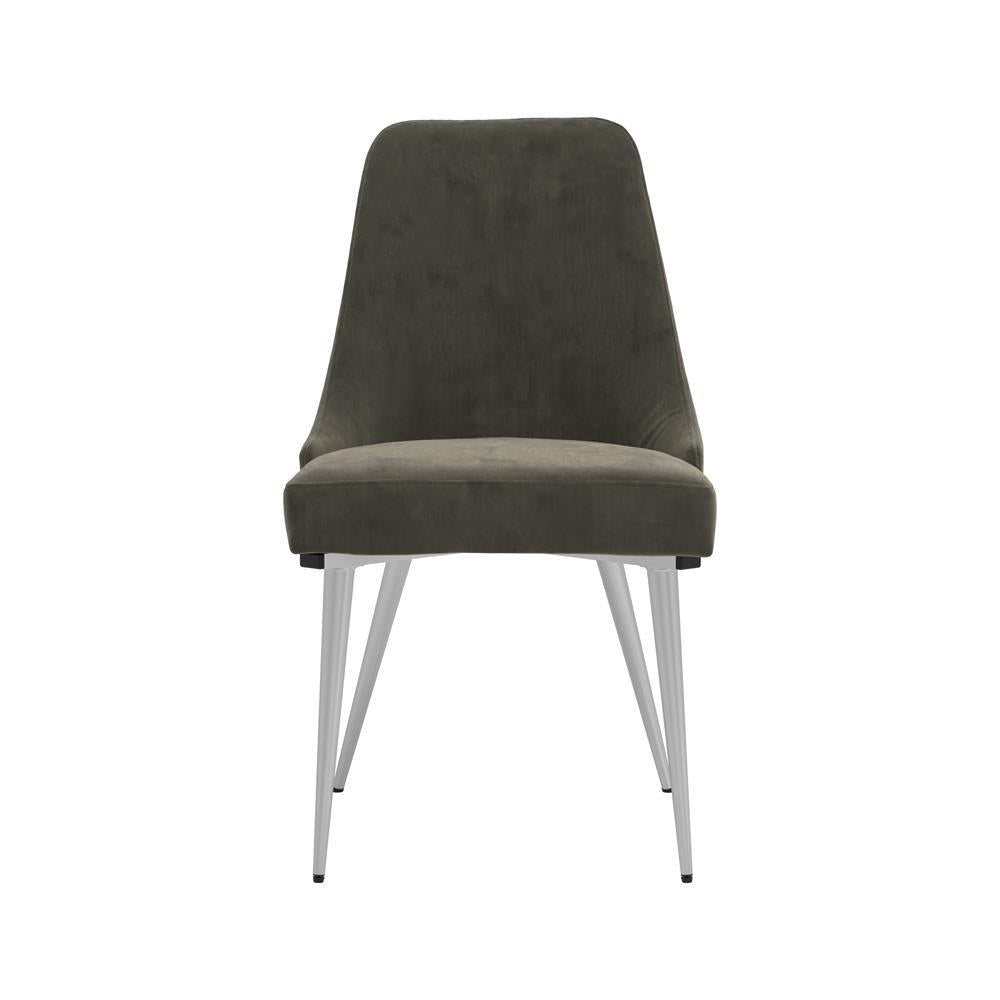 Cabianca Curved Back Side Chairs Grey (Set of 2) - Ideal Furniture (Fresno,CA)