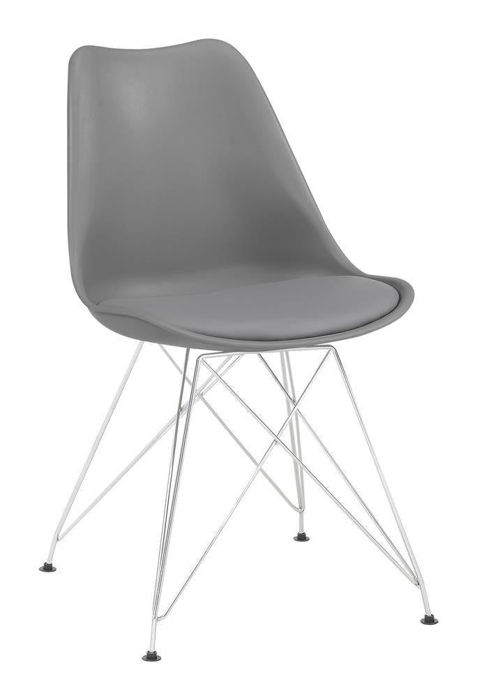 Juniper Upholstered Side Chairs Grey (Set of 2) - Ideal Furniture (Fresno,CA)